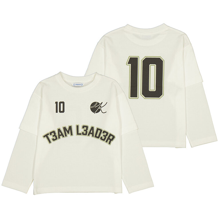 Mayoral Mayoral L/s Team shirt - Cream