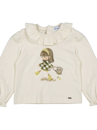 Mayoral Mayoral L/s t-shirt - Macchiato - 74