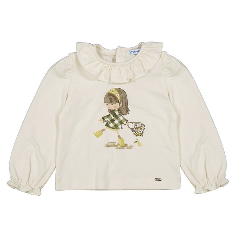 Mayoral Mayoral L/s t-shirt - Macchiato