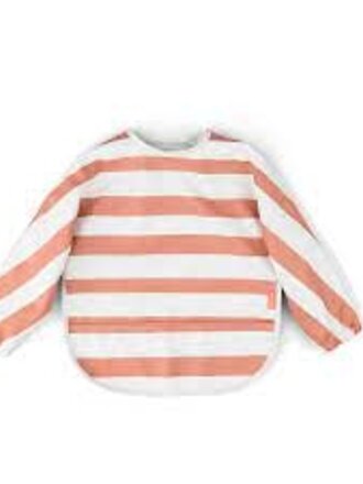 Done By deer Donebydeer Sleeved bibs - Papaya stripes