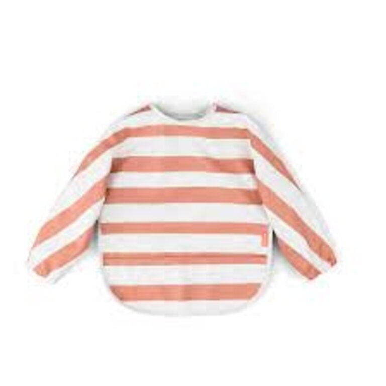Done By deer Donebydeer Sleeved bibs - Papaya stripes