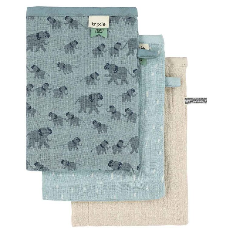 Trixie Trixie Washandjes - Olifant