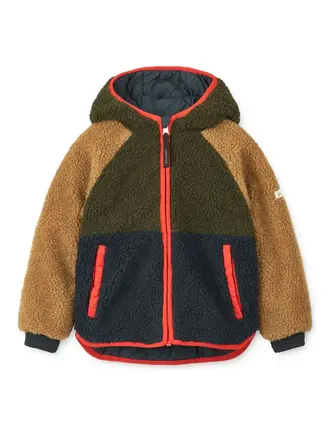 Liewood Liewood Jackson omkeerbare jas - Army Brown Mix