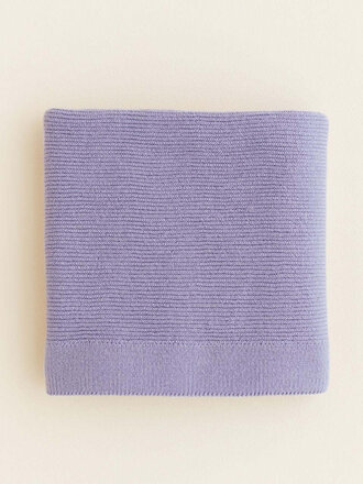 Hvid Hvid Blanket - Lilac