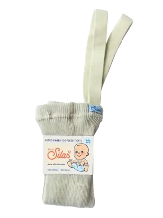 Silas Silas Footed Cotton Tights - Cream blend