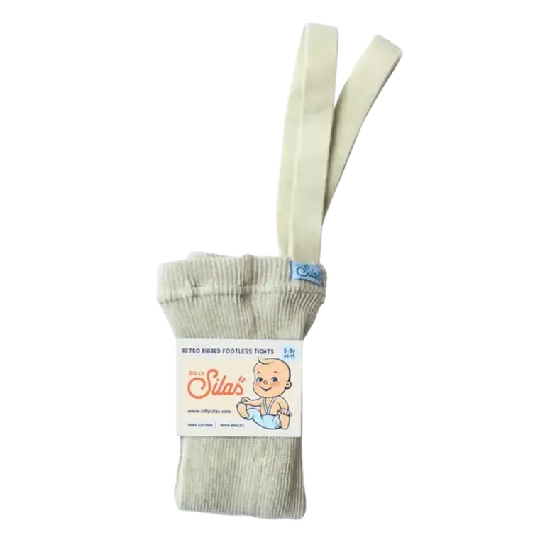 Silas Silas Footed Cotton Tights - Cream blend