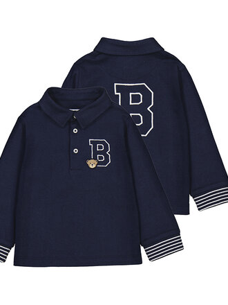 Mayoral Mayoral L/s smooth detail polo - Blue - 68