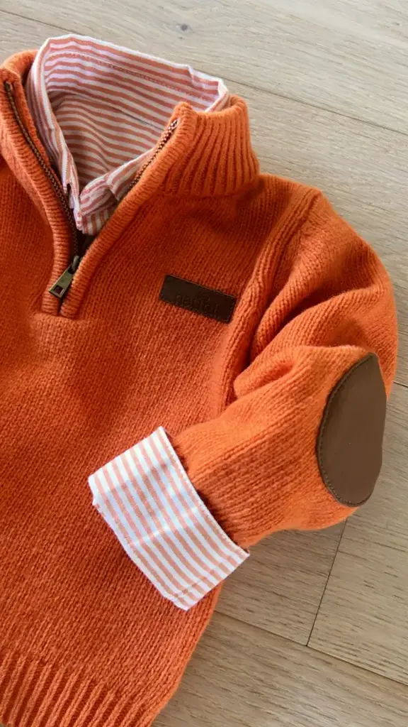 Natini Natini Shirt pierrot - Orange Stripe