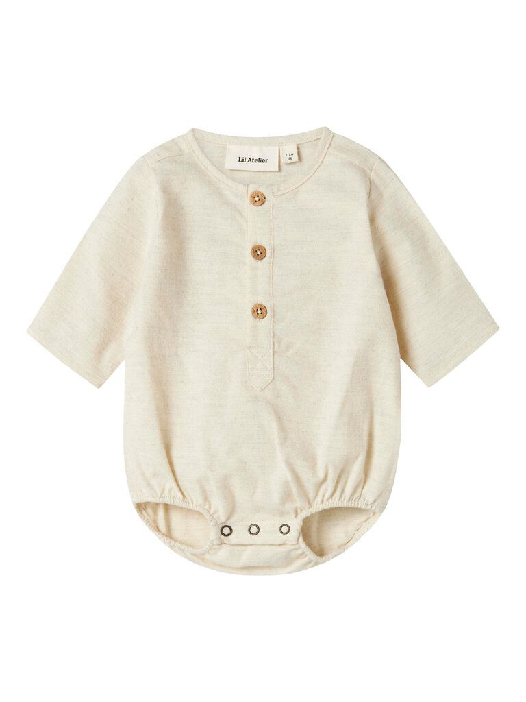 Lil Atelier Lil Atelier Motto Shirt - Turtledove