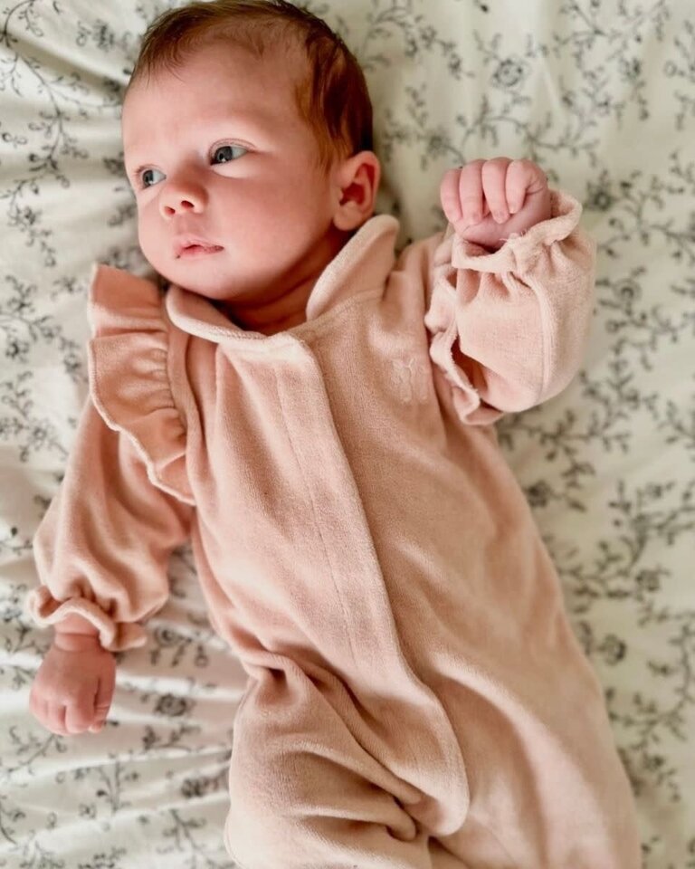 Poetree Kids Poetree Babypakje Velours Ruffle - Blush Pink