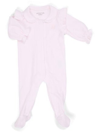 Poetree Kids Poetree Babypakje Velours Ruffle - Light Pink