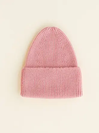 Hvid Hvid Beanie - Bubbelgum