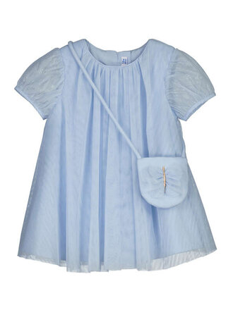 Mayoral Mayoral Tulle Dress w/ bag - Sky