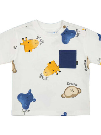 Mayoral Mayoral Printed T-shirt - Cream