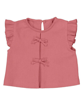 Mayoral Mayoral Rib Knit Top - Blush