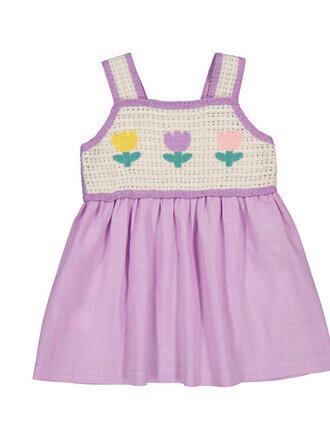 Mayoral Mayoral crochet Dress - Lilac