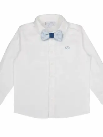 Natini Natini Shirt Bow stripes - Blue