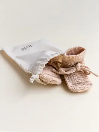 Hvid Hvid Booties - Apricot