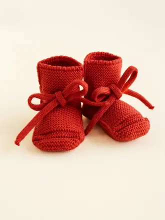 Hvid Hvid Booties - Red