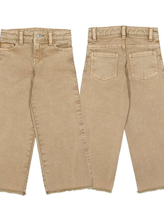 Mayoral Mayoral Wide Leg Twill Pants - Beige