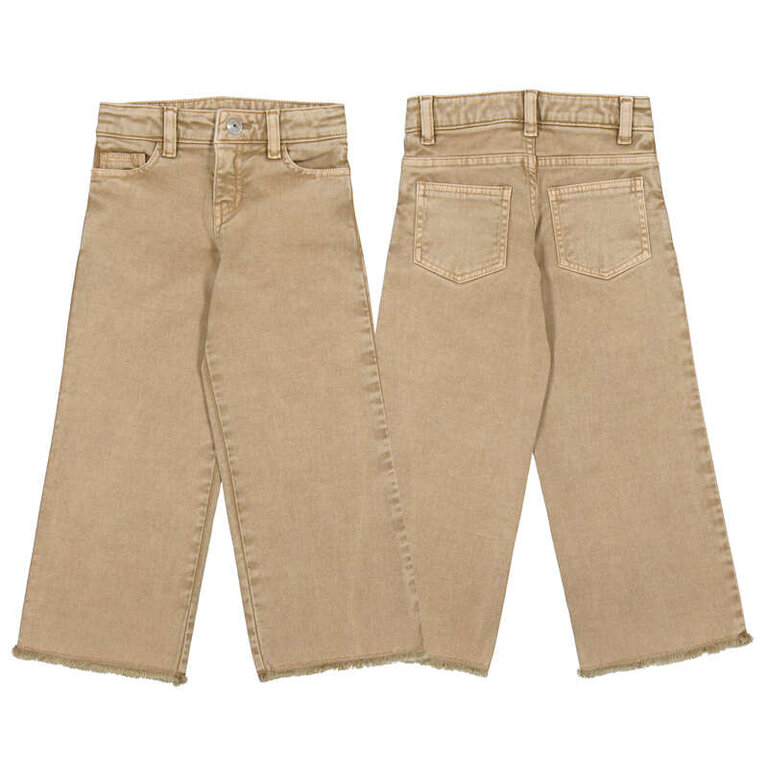 Mayoral Mayoral Wide Leg Twill Pants - Beige