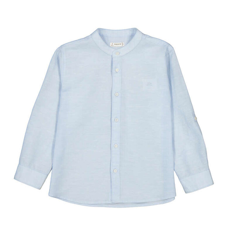 Mayoral Mayoral Shirt linen - Sky Blue