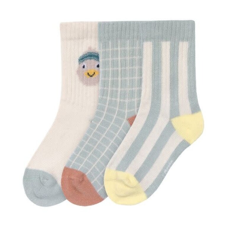 Lassig Lassig Kids Tennis Socks GOTS 3 pcs - Duck