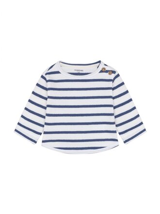 Noppies Noppies Tee LS stripe - Blauw