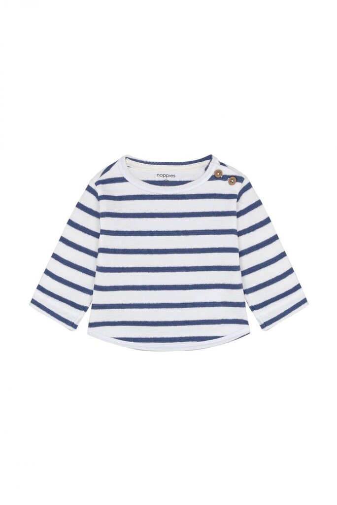 Noppies Noppies Tee LS stripe - Blauw