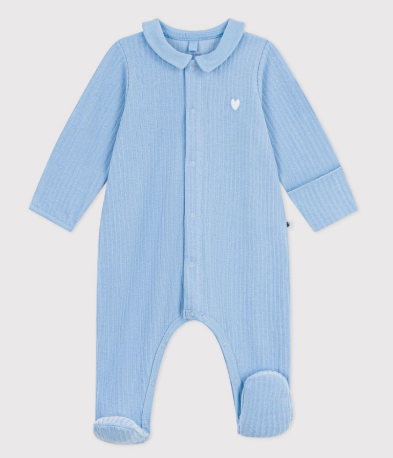 Petit Bateau Petit Bateau Pyjama - Blauw vloer