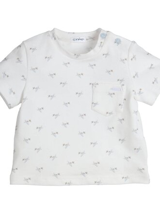 Gymp Gymp T-shirt Josca - White - Light Blue