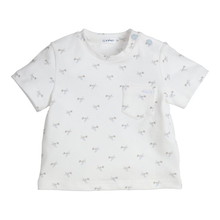 Gymp Gymp T-shirt Josca - White - Light Blue