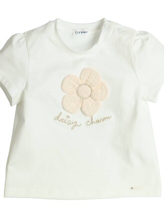 Gymp Gymp T-shirt Aerobic Daisy Charm - Off White - Beige