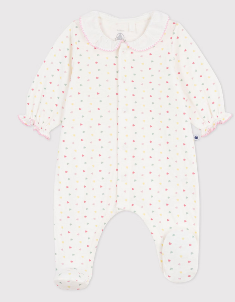 Petit Bateau Petit Bateau Pyjama - Roze hartjes