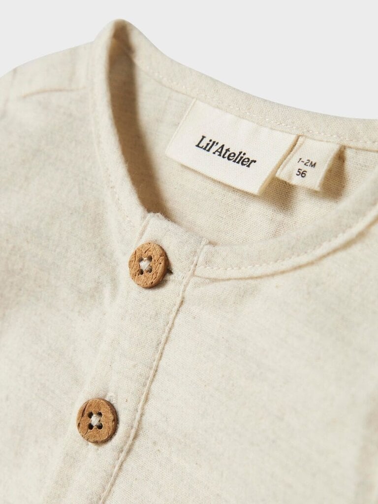 Lil Atelier Lil Atelier Motto Shirt - Turtledove