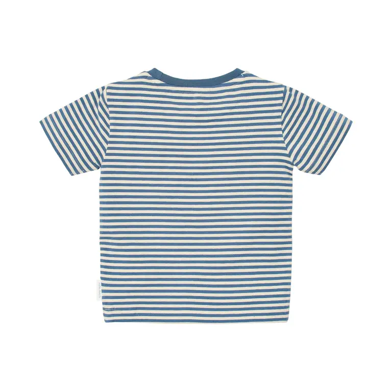 Little Dutch Little Dutch T-shirt Korte Mouw - Indigo Sand Stripe