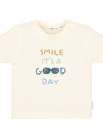 Little Dutch Little Dutch T-shirt Korte Mouw - Creme