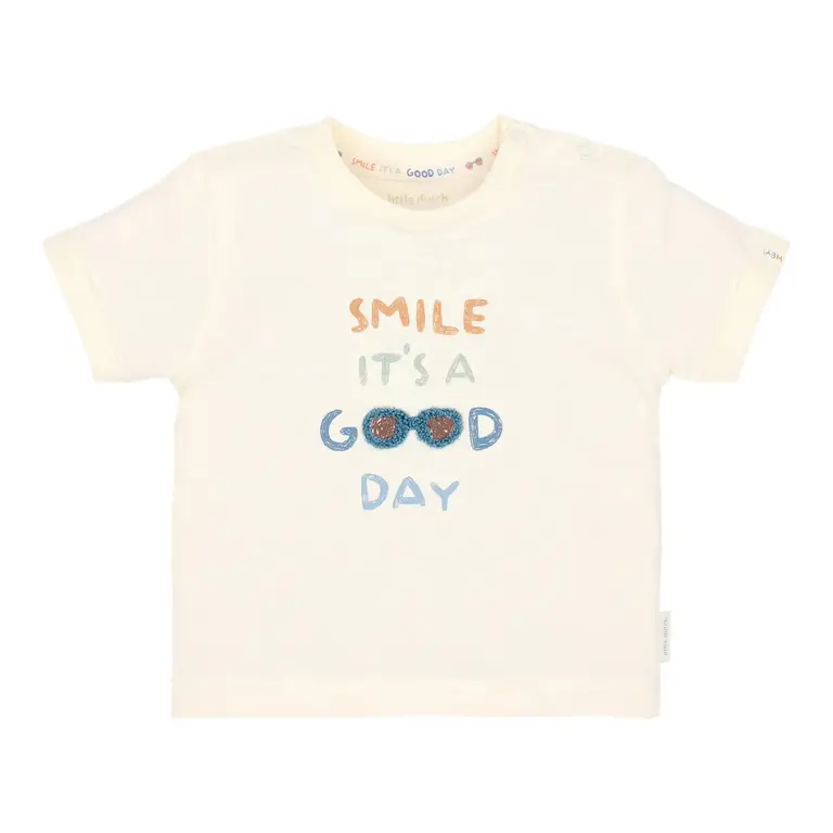 Little Dutch Little Dutch T-shirt Korte Mouw - Creme