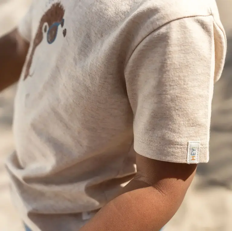 Little Dutch Little Dutch T-shirt korte Mouw - Biscuit Melange