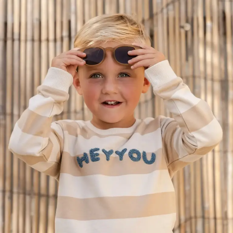 Little Dutch Little Dutch Sweater -Biscuit Stripe