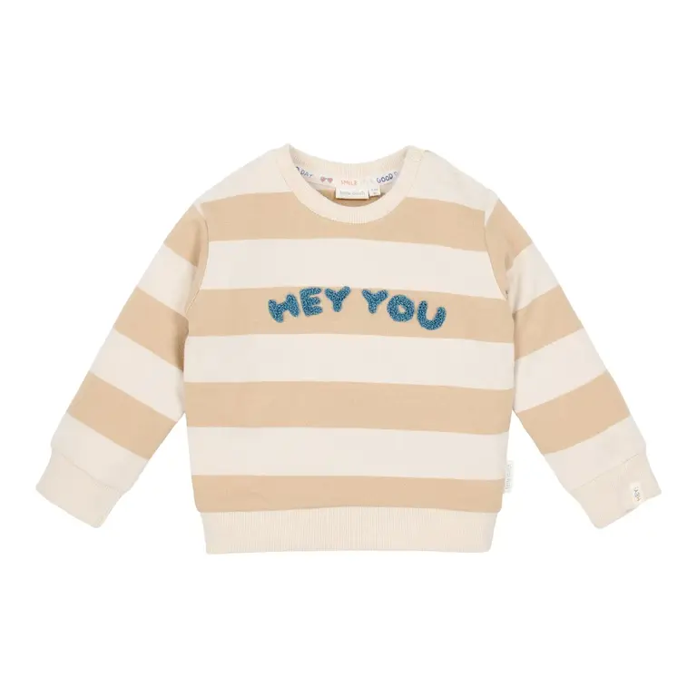 Little Dutch Little Dutch Sweater -Biscuit Stripe