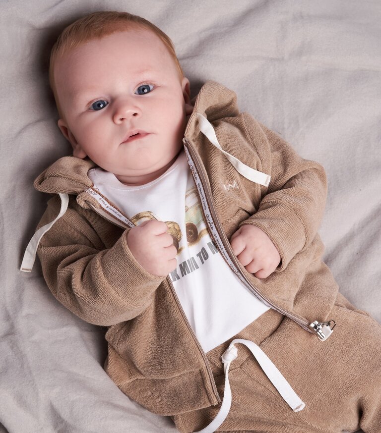 Gymp Gymp Cardigan Ido Brown – Light Grey - Brown