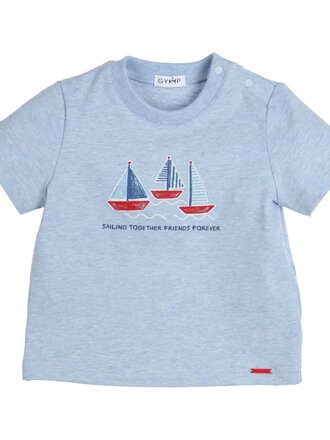 Gymp Gymp T-shirt Sailing Together Friends Forever - Light Blue