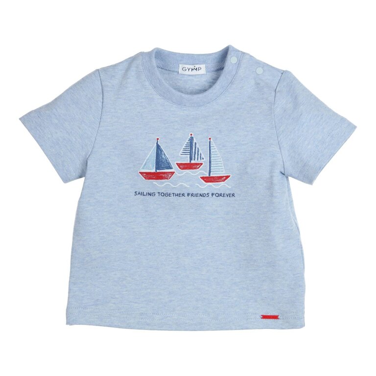 Gymp Gymp T-shirt Sailing Together Friends Forever - Light Blue