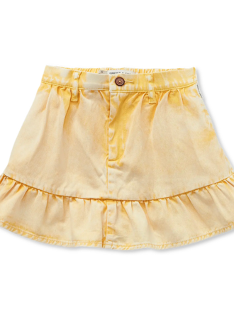 Sproet & Sprout Sproet & Sprout Denim Peplum Skirt - Pastel Yellow