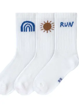 Lassig Lassig Kids Tennis Socks GOTS 3 pcs - Run