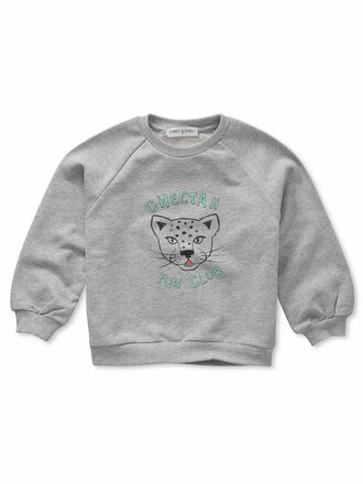 Sproet & Sprout Sproet & Sprout Raglan sweatshirt Cheetah - Grey Melee