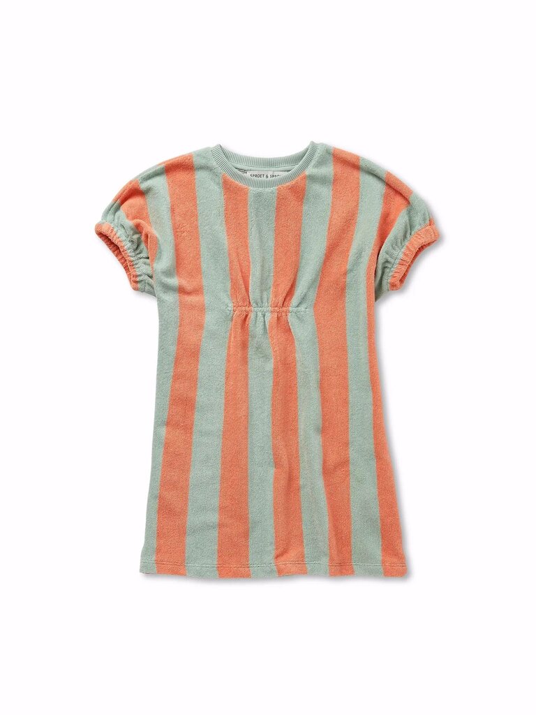 Sproet & Sprout Sproet & Sprout Loose Dress Stripes - Silt Green