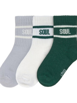 Lassig Lassig Kids Tennis Socks GOTS 3 pcs - Dark Green