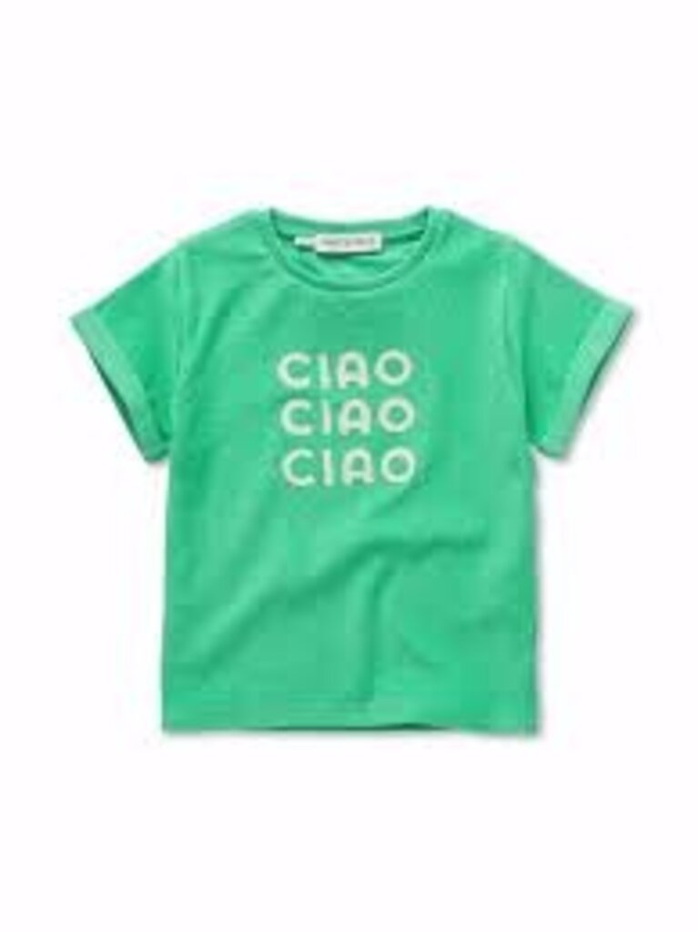 Sproet & Sprout Sproet & Sprout Terry T-shirt Ciao - Jade Green